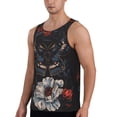 thumbnail image 2 of KLL Midnight Butterfly Floral Dream Print Men's Muscle Gym Workout Stringer Tank Tops Bodybuilding Fitness T-Shirts Tank Tops Men-XX-Large, 2 of 7