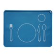 thumbnail image 6 of Miyuadkai Silicone Placemat Gray, Kids Placemat Non Slip Baby Placemat Silicone Placemats for Toddlers Baby Eating Mat Food Mats for Toddler Dining Table Setting Learning Travel Kitchen, 1*Placemat, 6 of 9
