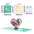 thumbnail image 3 of Love Garland Acción de Gracias Tarjeta de felicitación 3D Tren Tarjeta de felicitación estéreo Escultura de papel Tarjeta de mensaje de bendición creativa hecha a mano Wmkox8yii gf11626, 3 of 9