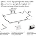 thumbnail image 3 of Stainless Steel Trash Bag Holder for Cabinets, Cupboards, Under Sink, Garbage, Kitchen Trash Cans, 3 of 6