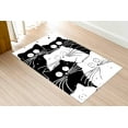 thumbnail image 6 of Abstract Cat Rug, Kitchen Rug, Front Door Rug, Abstract Cat Rug Bathroom Rug, Bath Rug, Cat Drawing Rugs, Animal Rugs, Black and White Rug, 5.9'x9.2' - 180x280 cm, 6 of 9