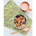 thumbnail image 3 of Spring Easter Kitchen Dish Towels for Drying Dishes Set of 2, Watercolor Floral Daisy Butterflies Green Waffle Weave Microfiber Hand Tea Bathroom Towels Quick Dry & Absorbent Towel 12x12, 3 of 7