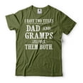 thumbnail image 4 of I Have Two Titles Dad And Gramps And I Rock Them Both Shirt Dad And Gramps Shirt Fathers Day Gift (X-Large Navy Blue), 4 of 6