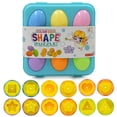 thumbnail image 5 of Rompecabezas 3D Montessori con forma de huevo para niños juguete educativo de 26/12/6 piezas con letras a juego para reconocer el Color, 5 of 5