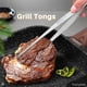 thumbnail image 5 of pinzas de cocina, pinzas para parrilla de acero inoxidable, pinzas largas para alimentos para chef, pinzas para barbacoa, carne de res, pinzas para barra, 5 of 5