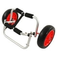 thumbnail image 4 of Porte-kayak, Pliable Stable Roue de 25cm de Diamètre Chariot de Kayak Robuste PU pour Extérieur, 4 of 8