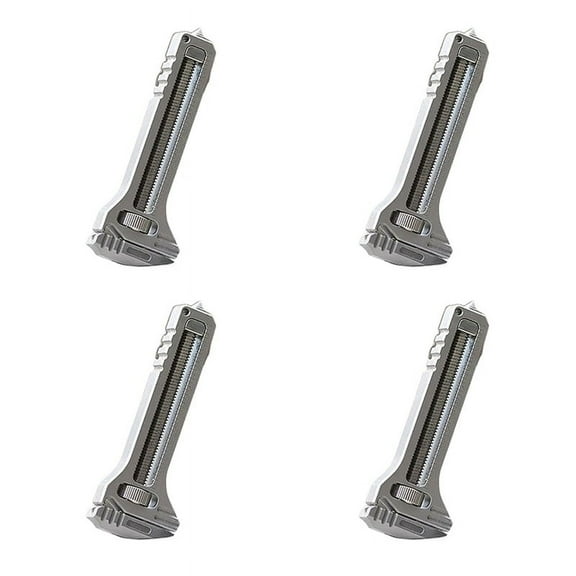 4pcs Mini Bottle Opener Wrench Rustproof Multi Tool Wrench Adjustable Pry Bar Portable Keychain Can Screwdriver Tip