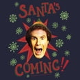 thumbnail image 2 of Women's Elf Buddy Santa's Coming  Graphic T-Shirt, 2 of 4