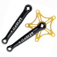 thumbnail image 4 of 170mm 130BCD bicicletas conjunto de de manivela simple y doble 9 10 11 bicicleta de carretera conjunto de cigüeñal forjado de aluminio Oro negro Soledad Brazos de manivela de bicicleta, 4 of 6