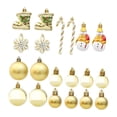 thumbnail image 4 of Juego de bolas navideñas irrompibles Perfecl 20 piezas decorativas colgantes de Navidad oro, 4 of 8