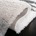 thumbnail image 5 of SAFAVIEH Fontana Dashiell Abstract Shag Runner Rug, Grey/Ivory, 2'3" x 10', 5 of 8