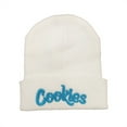 thumbnail image 5 of Letter Embroidered Knit Beanie Hat for Men Women, Stretch Y2K Street Slouchy Cool Skull Caps, Boys Girls Cookies Letters Bonnet Beanie, 5 of 15