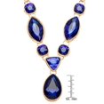 thumbnail image 4 of J&H Designs 7838-NE-Topaz Multi-shape Crystal 'Y' Necklace and Earrings Jewelry Set, 4 of 7