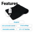 thumbnail image 6 of iReliev Weighted Moist/Dry Heating Pad for Pain Relief and Cramps | 3 Electric Heat Settings, 6 of 7
