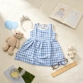 thumbnail image 2 of Mnyotv Lace Plaid Skirt Dresses for Girls Kids Summer Clothes Casual Sleeveless A-Line Dress Toddler Outfits Size 1-2Y, 2 of 5