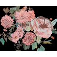 thumbnail image 2 of Wang, Melissa 32x26 Black Ornate Wood Framed with Double Matting Museum Art Print Titled - Night Blooming Flowers I, 2 of 4