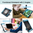 thumbnail image 2 of Case for iPad 2 3 4, Slim Heavy Duty Shockproof Rugged Protective Case ,Black+Blue, 2 of 4