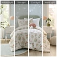 thumbnail image 5 of Intelligent Design 3 Piece Twin/Twin XL Size Mushroom Garden Printed Bedding Set, Green Floral Comforter Set, 5 of 7