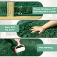 thumbnail image 4 of SARAG Fluffy Beige Rugs for Bedroom Living Room,2.6'X5.3' Dark green Rug for Kids Room,Shag Hallway Runner Rug,Small Soft Shaggy Bedside Non-Slip Plush Nursery Dorm Carpet Home Decor Aesthetic, 4 of 5