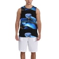 thumbnail image 6 of Rocae Blue Viper Snake for Men's Basketball Jersey Lightweight and Breathable Athletic Tank Top,Quick-Drying Sports Jersey, 6 of 9