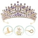 thumbnail image 3 of Rhinestones Crown para la novia Decorative Bride Crown Birthday Hair Accessory, 3 of 5