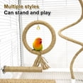 thumbnail image 5 of Parrot Training Toys Cage Hemp Rope Toys Pet Bird Standing Stick Exercise Perches Toys For Budgies Parakeet Pet Supplies, 5 of 9