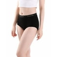 thumbnail image 2 of INNERSY Period Underwear High Waist Cotton Postpartum Womens Menstrual Panties 5 Pack(S,Black), 2 of 6