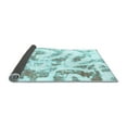 thumbnail image 2 of Ahgly Company Indoor Round Abstract Light Blue Modern Area Rugs, 7' Round, 2 of 4