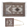 thumbnail image 1 of Prayer Rug, Prayer Mat Islamic Praying Mat Muslim Outdoor Pilgrimage Blanket Cotton Yarn With Bag For Muslim Worship For Home Use, 1 of 8