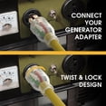 thumbnail image 4 of 10 AWG Gauge 12 Inch RV Generator Adapter Extension Cord, 4 of 6