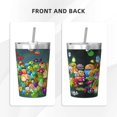 thumbnail image 3 of Thermos Plants Vs Zombies avec Paille Conique Double Paroi Isolée sous Vide Imprimé Inox 12oz, Blanc, 3 of 7