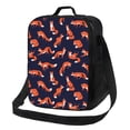 thumbnail image 1 of Disketp Foxes In Different Poses Bolsa Térmica Estampada para Almuerzo, Lonchera para Hombres y Mujeres Adultos, 1 of 7
