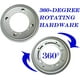 thumbnail image 2 of Paquete de 2 herrajes para Lazy Susan de 12 pulgadas, base circular para Lazy Susan de 5/16 pulgadas, herrajes de placa giratoria de alta resistencia para bandejas de servicio, estantes para libros,, 2 of 6