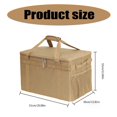 thumbnail image 3 of Outdoor Camping Cooker Carrying Bag Water Proof Travel Kitchen Cookware Utensils Storage Bag Sundries Organizers Handbag Khaki, 3 of 5