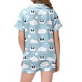 thumbnail image 4 of Girls Playful Daily Wear Painted Home Outfit Set Comfortable Pajamas For Children Design, 4 of 4