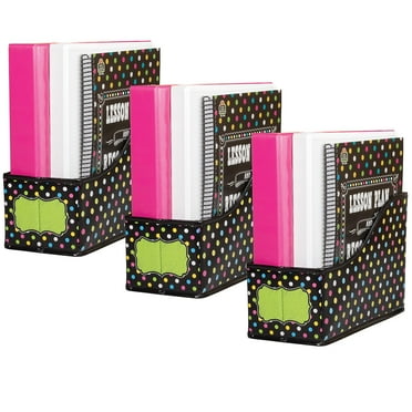 Teacher Created Resources Lime Confetti Plastic Book Bin, Pack Of 3...