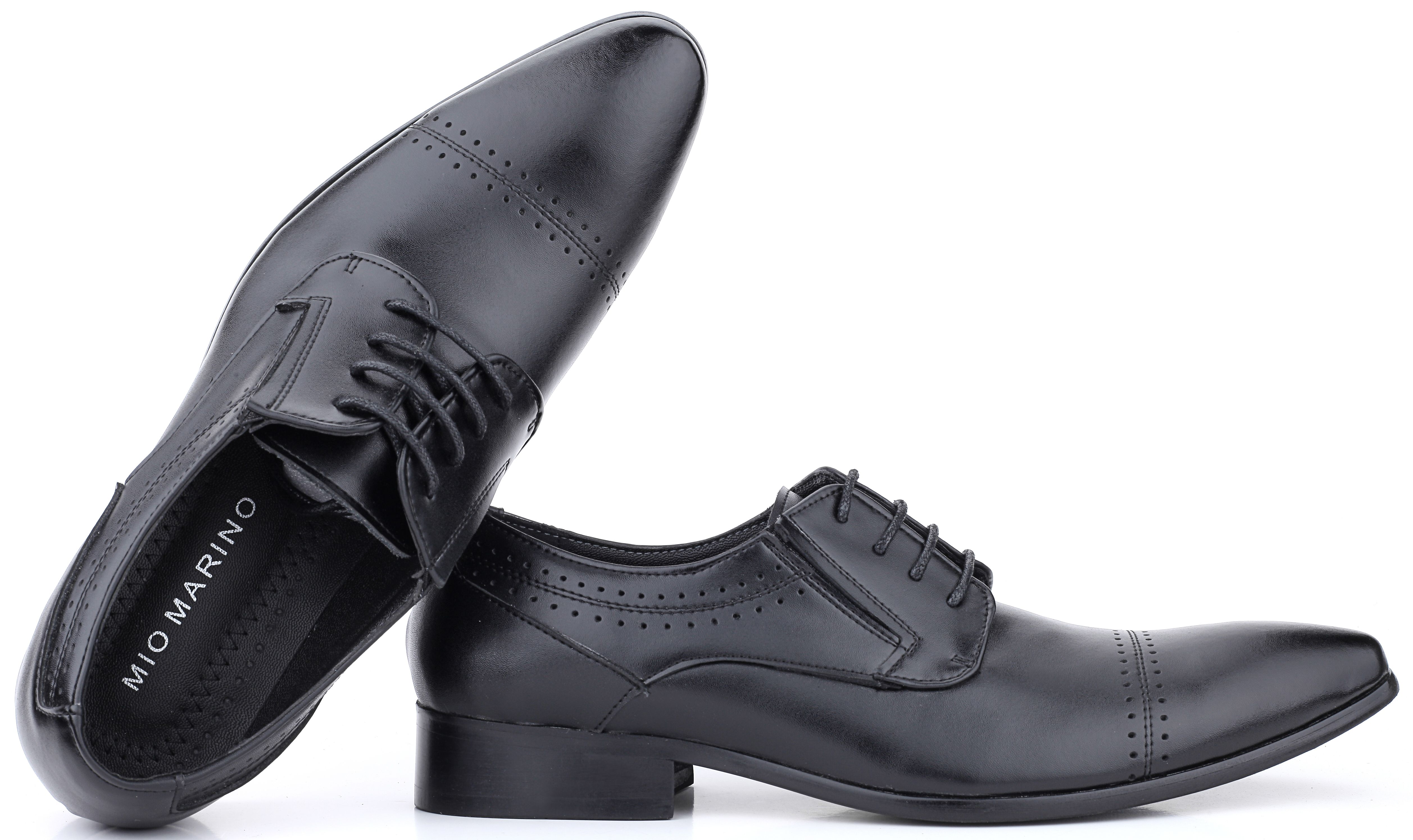 Mio Marino Men’s Captoe Detail Leather Dress Shoes Mio-Marino-Men-s-Captoe-Detail  main image 2