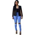 thumbnail image 4 of Womens Blazer Split Sleeve Open Front Casual, 4 of 4