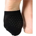 thumbnail image 2 of Women's 6 Pairs Non-Skid Toe Topper No Show Liner Socks, 2 of 6