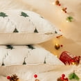 thumbnail image 3 of Christmas Tree Embroidered Throw Pillows Set of 2 Packs, Winter Soft Fluffy Christmas Decorative Throw Pillow Covers Decor for Home Sofa Couch Bed Room, 3 of 6