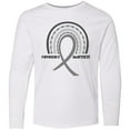 thumbnail image 3 of Inktastic Parkinson's Awareness Ribbon Rainbow Long Sleeve Youth T-Shirt, 3 of 5