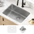 thumbnail image 5 of KRAUS Dex 25” Undermount 16 Gauge Stainless Steel Single Bowl Kitchen Sink, 5 of 7