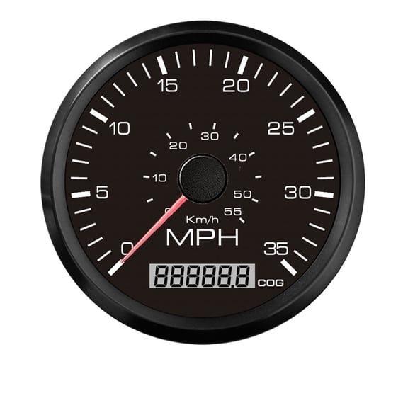 35/60/80MPH 0-55/95/130km/h GPS Speedometer Car Motorcycle Universal 85mm Gauge Odometer With GPS Antenna 9-32V For Marine Boat ,Easy to Install