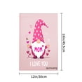 thumbnail image 4 of Amhnf Pink Gnome Mom I Love You Garden Flag For Home Outdoor Garden Yard Decor 12x18 inch, 4 of 5