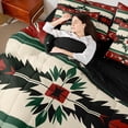 thumbnail image 4 of Manfei Bohemian Flower 7-Piece Bedding Comforter Set for Teens Boys Girls,Tribal Aztec King Bedding Sets,Exotic Style Ultra Soft Bed Sheets,Luxury Bedroom Decor,Reversible, 4 of 8