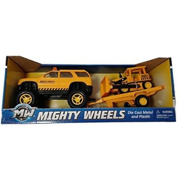 mighty wheels heavy steel and plastic toy truck box