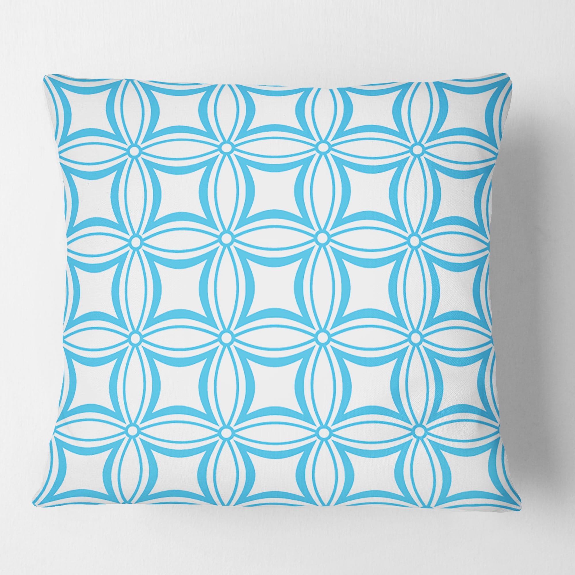 Designart Retro Pattern Abstract Design II' Mid-Century Modern Throw Pillow - 18x18