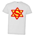 thumbnail image 1 of PleaseMeTees™ Youth Super Jew Super Man Jewish Star Of David HQ Tee, 1 of 1
