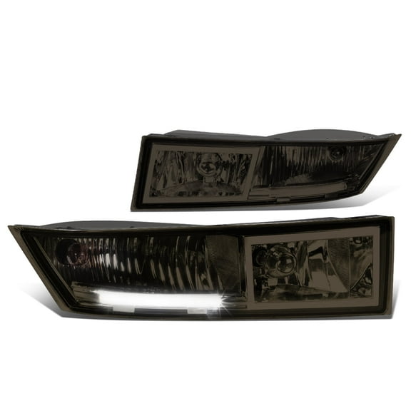DNA Motoring For 07-14 Cadillac Escalade ESV/EXT LED DRL Bumper Driving Fog Light Lamps Pair Smoked