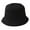 Black, variant on Wide Brim Round Dome Sunscreen Bucket Hat Unisex Summer Solid Color Fisherman Hat Fashion Accessories